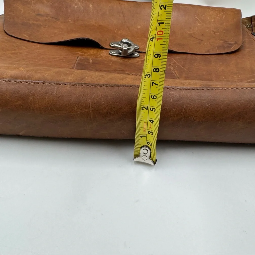 Velez Classic Brown Leather Briefcase for Men